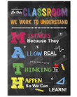 In This Classroom We Work To Understand Math Poster Canvas, Math Lover Poster Canvas, Classroom Poster Canvas