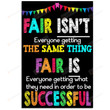 Fair Isn't Everyone Getting The Same Thing Wall Art Poster Canvas, Back To School Gift Poster Canvas Art