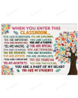 When You Enter This Classroom You Are Scientists Classroom Poster Canvas, Tiny Hand Tree Poster Canvas, Classroom Decor Poster Canvas