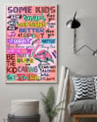 Flamingo Be The Nice Kid Vertical Poster Home Decor Wall Art Print No Frame Or Canvas 0.75 Inch Frame Full-Size Best Gifts For Birthday, Christmas, Thanksgiving, Housewarming