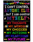 I Can't Control Anyone Else But I Can Control Myself Classroom Poster Canvas, My Future Poster Canvas, Classroom Decor Poster Canvas