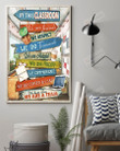 In This Classroom, We Are A Team Vertical Poster Home Decor Wall Art Print No Frame Or Canvas 0.75 Inch Frame Full-Size Best Gifts For Birthday, Christmas, Thanksgiving, Housewarming