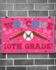 Softball Welcome 10th Grade Poster Canvas, Back To School Poster Canvas