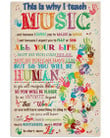 This Is Why I Teach Music Classroom Poster Canvas, Music Teacher Poster Canvas, Classroom Decor Poster Canvas