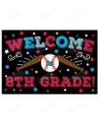 Softball Welcome 8th Grade Poster Canvas, Back To School Poster Canvas
