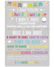 I Am Your School Counselors Poster Canvas, I Am Here For You Poster Canvas