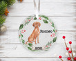 Personalized Hungarian Vizsla Ornament, Gifts For Dog Owners Ornament, Christmas Gift Ornament