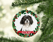 Personalized Black English Springer Spaniel Dog Ornament, Gifts For Dog Owners Ornament, Christmas Gift Ornament