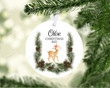 Personalized Deer Christmas Ornament, Gift For Deer Ornament, Christmas Gift Ornament