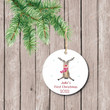 Personalized Baby's First Christmas Ornament, Gift For Deer Ornament, Christmas Gift Ornament
