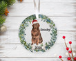 Personalized Newfoundland Christmas Ornament, Gifts For Newfoundland Dog Owners Ornament, Christmas Gift Ornament