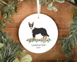 Personalized Smooth Collie Dog Ornament, Gifts For Dog Owners Ornament, Christmas Gift Ornament