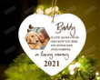 Dog In Heaven Ornament Personalized Pet Memorial Ornament Gift For Loss Of Pet Car Hanging Ornament Hanging Decoration Christmas Tree