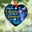 Personalized As Long As I Breathe You'll Be Remembered Ornament - Memorial Butterfly Ornament, Sympathy Merry Xmas Gifts For Loss Of Loved One, Christmas Tree Decoration