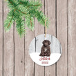 Personalized Portuguese Water Dog Ornament, Gifts For Dog Owners Ornament, Christmas Gift Ornament