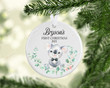 Personalized Koala Baby's First Christmas Ornament, Koala Lover Gift Ornament, Christmas Keepsake Gift Ornament