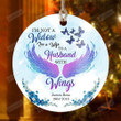 Personalized Memorial Ornament I'M Not A Widow Ornament Pine Trees Wings Decor Memorial Christmas Decoration In Loving Memory Of Loved Lost Custom Memorial Gifts For Loss Of Husband, Widow Gifts