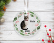 Personalized American Shorthair Ornament, Cat Lover Ornament, Christmas Gift Ornament