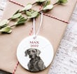 Personalized Weimaraner Dog Ornament, Gifts For Dog Owners Ornament, Weimaraner Lover Gifts Ornament