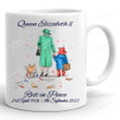 Rip Queen Elizabeth Ceramic Coffee Mug, Rest In Peace Queen Elizabeth Ii Mug, Her Majesty The Queen Elizabeth Mug, Queen Of England Mug