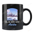 Glacier Bay Alaska Black Mug Glacier Bay Gifts National Park Mug Alaska Mug
