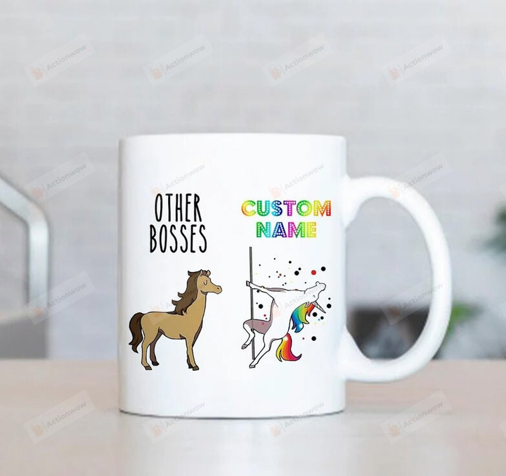 Personalized Boss Mug, Funny Boss Unicorn 11 Oz 15 Oz Coffee Mug