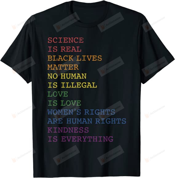 Science Love Kindness Rainbow Flag For Gay And Lesbian Pride T-Shirt, LGBT T-Shirt, Gift For LGBT