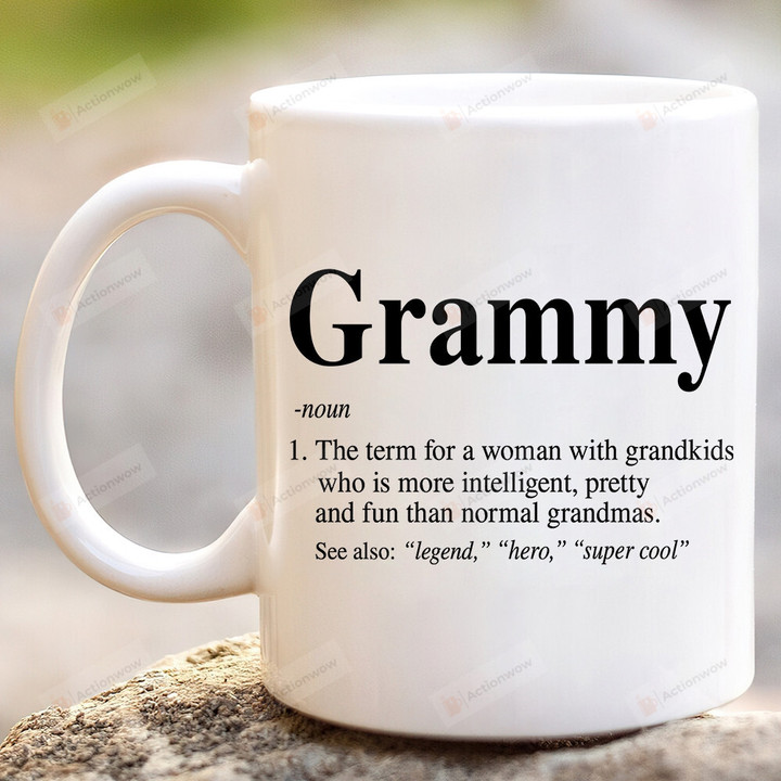 Grammy Definition Ceramic Coffee Mug, Gift For Grandma Mom From Grandkids, Thanks Giving Birthday Gifts, Mothers Day Gifts