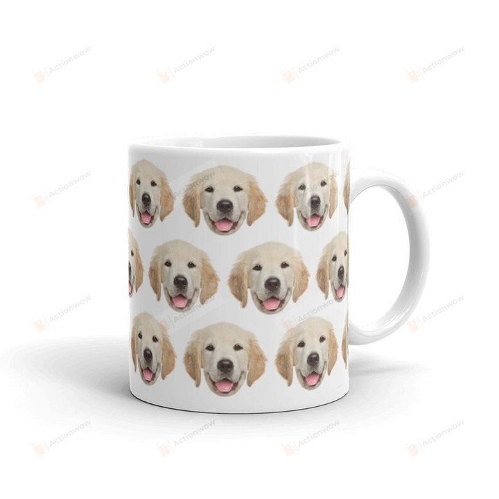 Custom Dog Portrait Mug, Pet Photo Mug, Dog Lover Gifts Mug