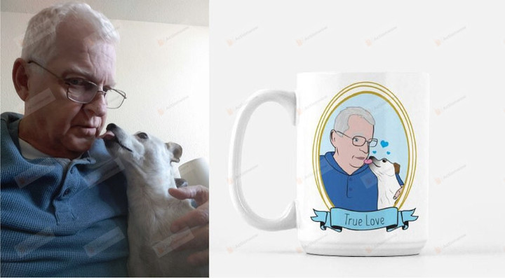 Custom Pet Portrait Mug, Cartoon Cat Art Mug, Cat Lover Gifts Mug