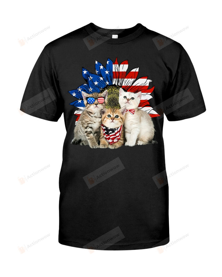 Cat Lovers Shirt, 4th Of July Shirt, Independence Day Gifts, Happy International Cat Day Shirt, Patriotic Shirt, Birthday Gifts, Gifts For Cat Lover Cat Dad Cat Mom