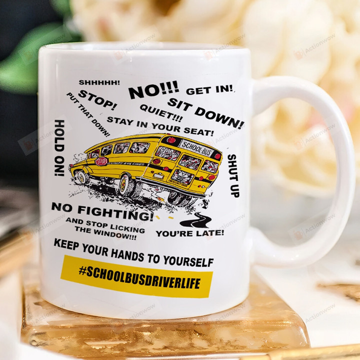 School Bus Driver Life Ceramic Mug, Gifts For Bus Driver, School Mug Gifts, Back To School Gifts