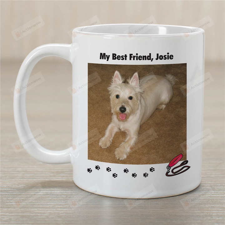 Custom Pet Portrait Mug, My Best Friend Mug, Dog Lover Gifts Mug