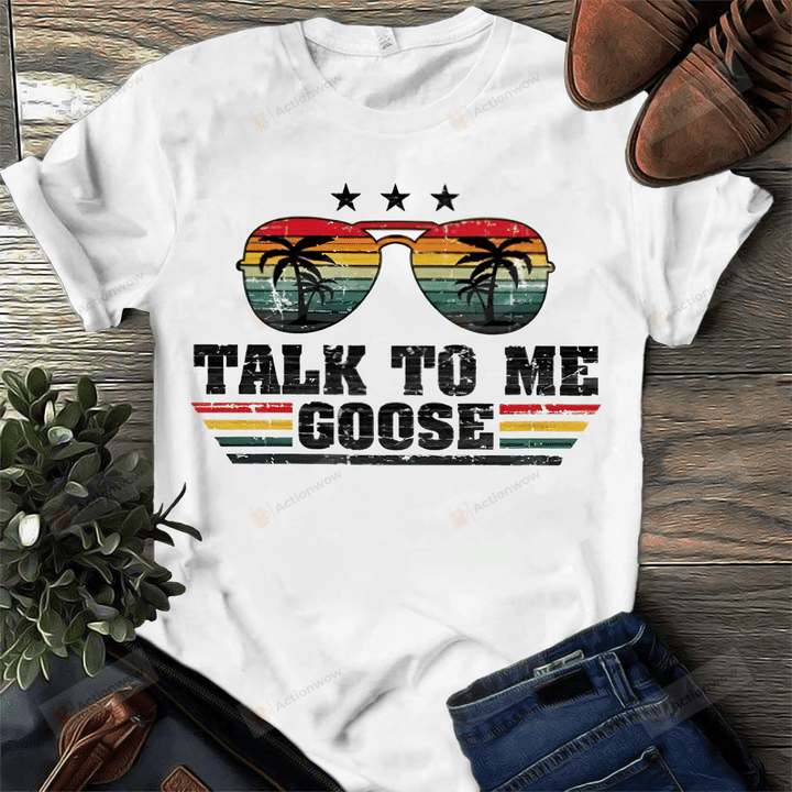 Tropical Talk To Me Goose Shirt, Talk To Me Goose Shirt, Tropical Shirt, Top Gun Maverick Shirt, Sunglasses Shirt, Top Gun Talk To Me Goose Shirt, Top Gun Gift