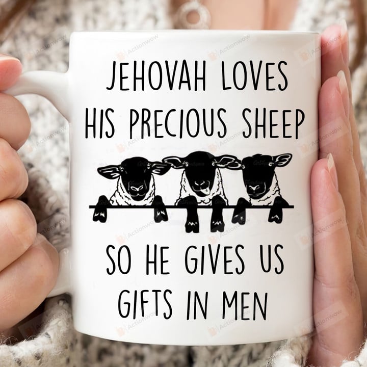 Jehovah Loves His Precious Sheep Mug, Elder Appreciation Gifts, Jw Gifts, Precious Sheep Cup, Gifts In Men