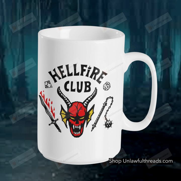 Stranger Things Season 4 Mug, Hellfire Club Ceramic Mug, Dnd Dungeons And Dragons Gift For Friends