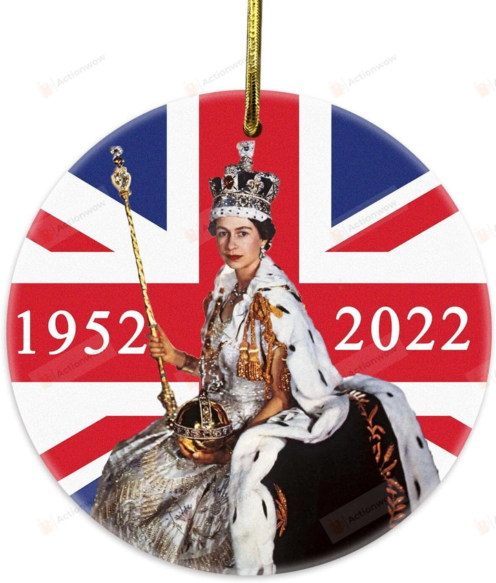 Queen Elizabeth Ii Memorial Ornament Platinum Jubilee Ornament Keepsake Platinum Jubilee Souvenirs Ornament Keepsake Featuring Her Majesty The Queen