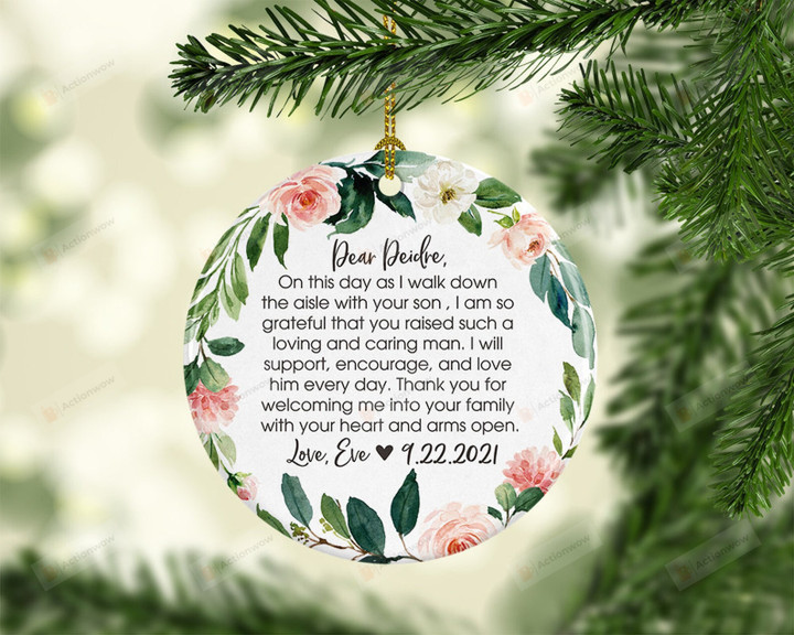 Personalized Mother Of The Groom Ornament, Gifts For Mother Ornament, Christmas Gift Ornament
