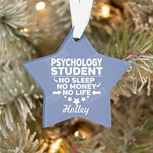 Custom Name Christmas Ornaments 2021 Ornaments Psychology College Student Ornaments