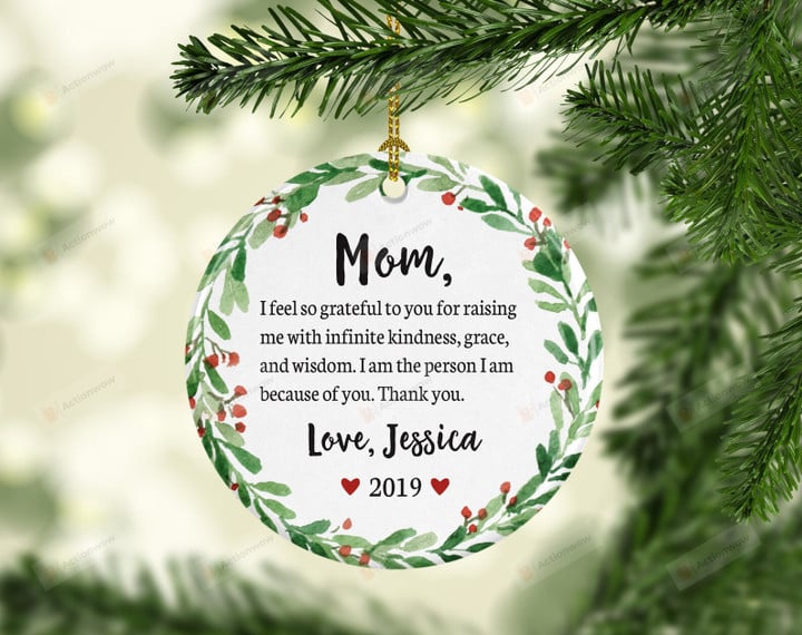 Personalized To My Mom Ornament, Gifts For Mother Ornament, Christmas Gift Ornament