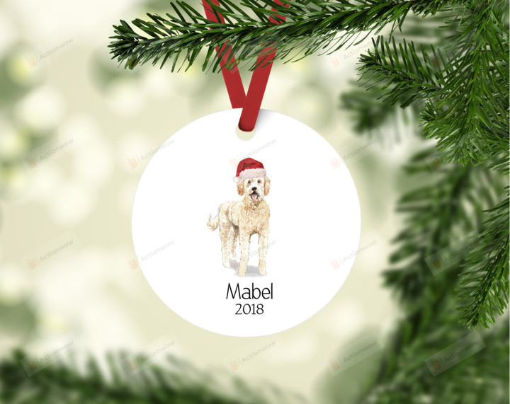 Personalized Goldendoodle Ornament, Gifts For Dog Lovers Ornament, Christmas Gift Ornament