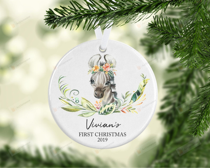Personalized First Christmas Ornament, Gifts For Horse Lovers Ornament, Christmas Gift Ornament