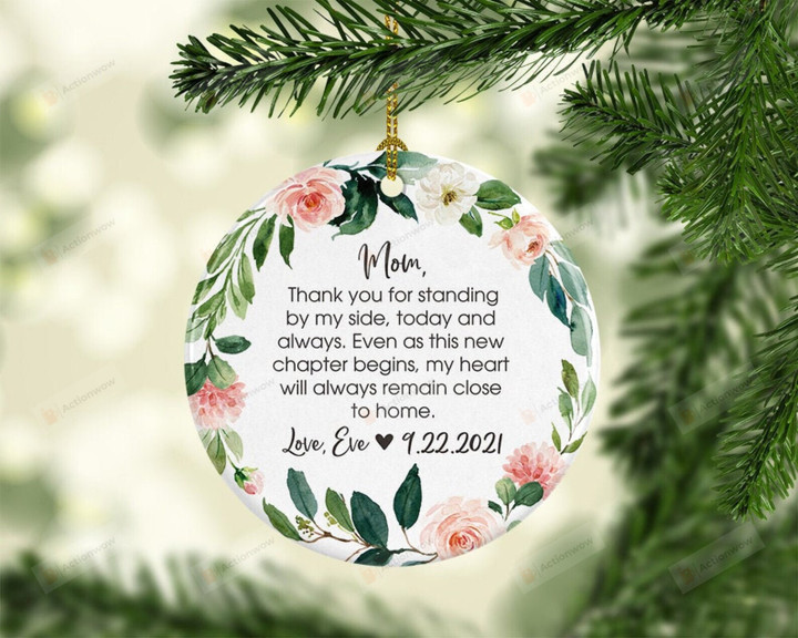 Personalized To My Mom Ornament, Gift For Mother Ornament, Christmas Gift Ornament