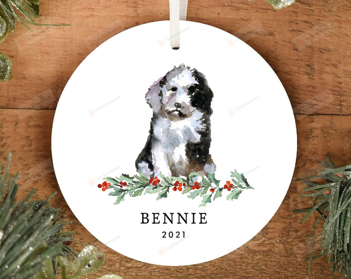 Personalized Doodle Christmas Ornament Merle Doodle Merle Golden Doodle Labradoodle Dog