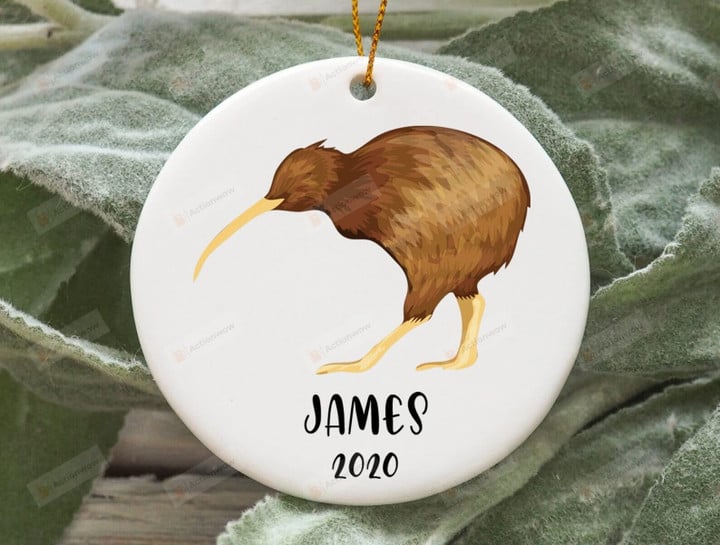 Personalized Kiwi Bird Christmas Ceramic Ornament Kiwi Bird Christmas Tree Ornament Kiwi Bird Ornament Kiwi Bird Gifts Hanging Decoration Home Decor