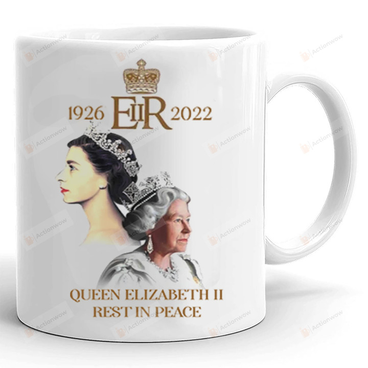 Rest In Peace Queen Elizabeth Ii Mug Remembering Queen Elizabeth Mug Queen Of England Memorial Mug