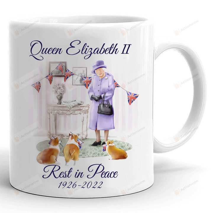 Queen Elizabeth Ii Rest In Peace Mug, Rip Queen Elizabeth Mug, Rest In Peace Majesty The Queen
