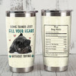 Pug Dog Facts Stainless Steel Tumbler Perfect Gifts For Dog Lover Tumbler Cups For Coffee/Tea, Great Customized Gifts For Birthday Christmas Thanksgiving