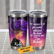 Personalized Black Girl Purple Afro If They Whispered To You Stainless Steel Tumbler Tumbler Cups For Coffee/Tea, Great Customized Gifts For Birthday Christmas Thanksgiving