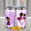Personalized African American To My Daughter From Mom Believe In Yourself Stainless Steel Tumbler Tumbler Cups For Coffee/Tea, Great Customized Gifts For Birthday Christmas Thanksgiving